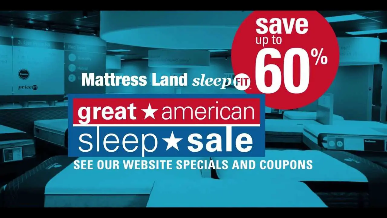 Shop the Great American Sleep Sale at Mattress Land SleepFIT!